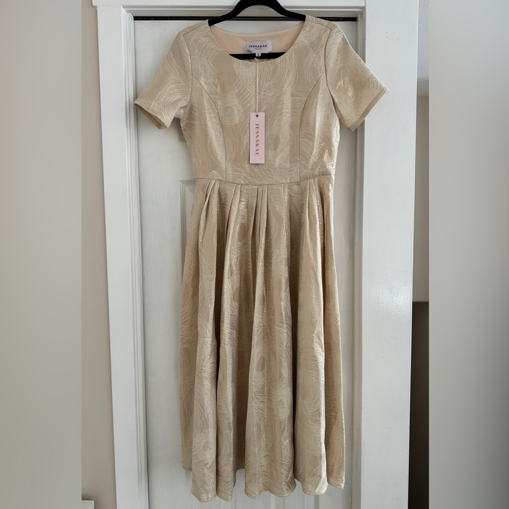 Jessakae ivory midi dress